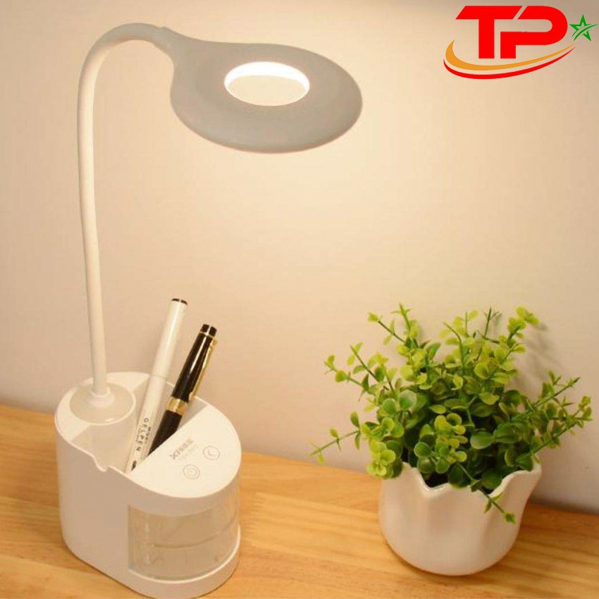 Đèn học để bàn tích điện cảm ứng đa năng 3 chế độ ánh sáng vàng nắng chống cận thị MÃ TGX 7010