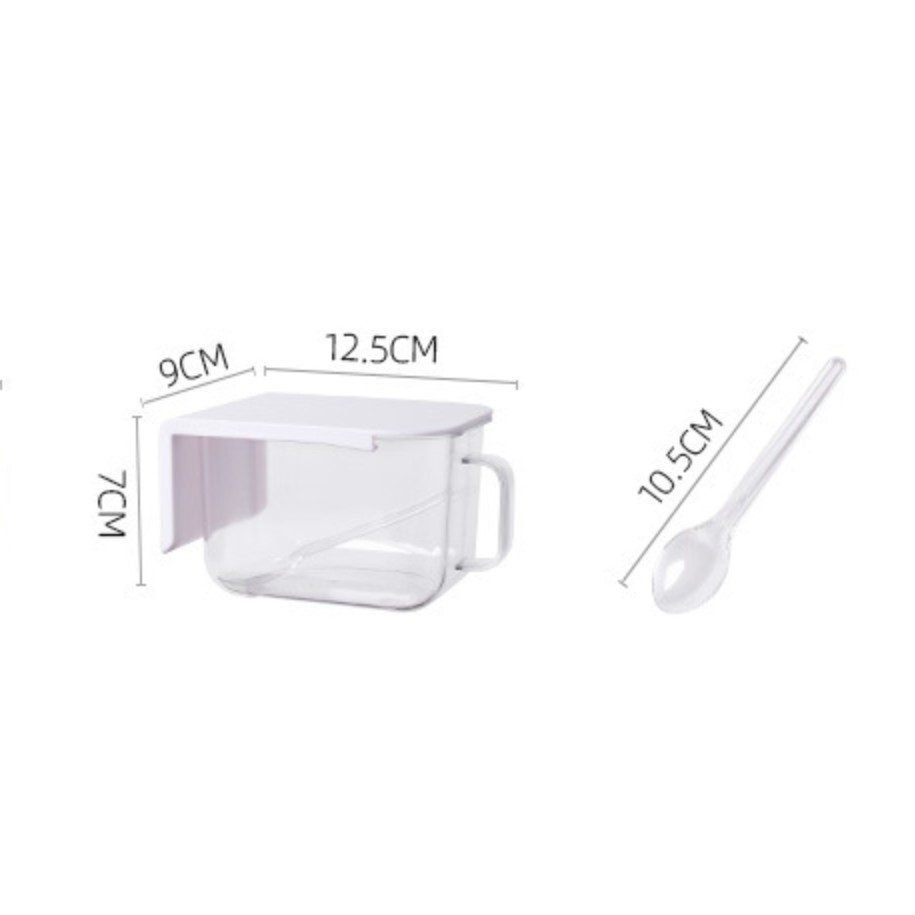 Hộp gia vị dán tường tiết kiệm không gian, có kèm muỗng | BigBuy360 - bigbuy360.vn