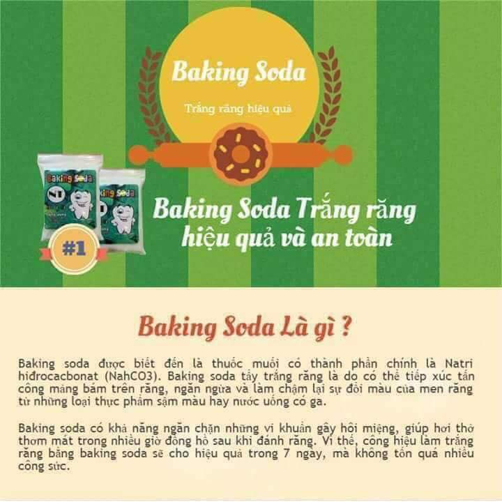 Soda trắng răng hương Bạc Hà