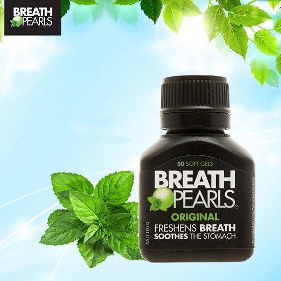 [SALE] [CAM KẾT 100% CHÍNH HÃNG] Viên Thơm Miệng Breath Pearls Úc 50 Viên - Giảm Mùi Hôi Miệng