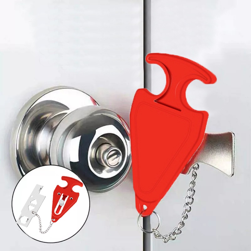 Khóa Chặn Cửa Bằng Kim Loại Chống Trộm Bảo Vệ Sự Riêng Tư Cho Khách Sạn