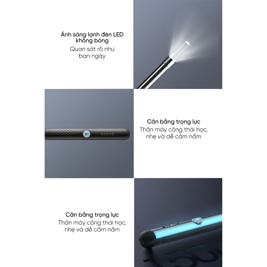 Dụng cụ lấy ráy tai truyền hình ảnh thông minh Bebird R1