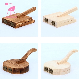 Cake dough press tool for making cakes
