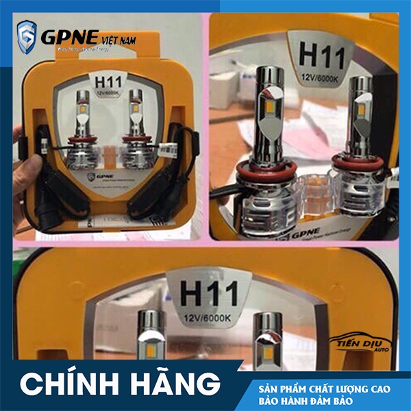 [CHÍNH HÃNG] BỘ 02 BÓNG ĐÈN LED Ô TÔ SIÊU SÁNG GPNE HÀN QUỐC CẮM GIẮC ZIN  XE H1 H4 H7 H15 9005 9006 - BẢO HÀNH 3 NĂM