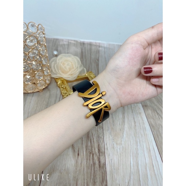 Lắc tay dây da D I O R , lắc da đẹp.bản víp