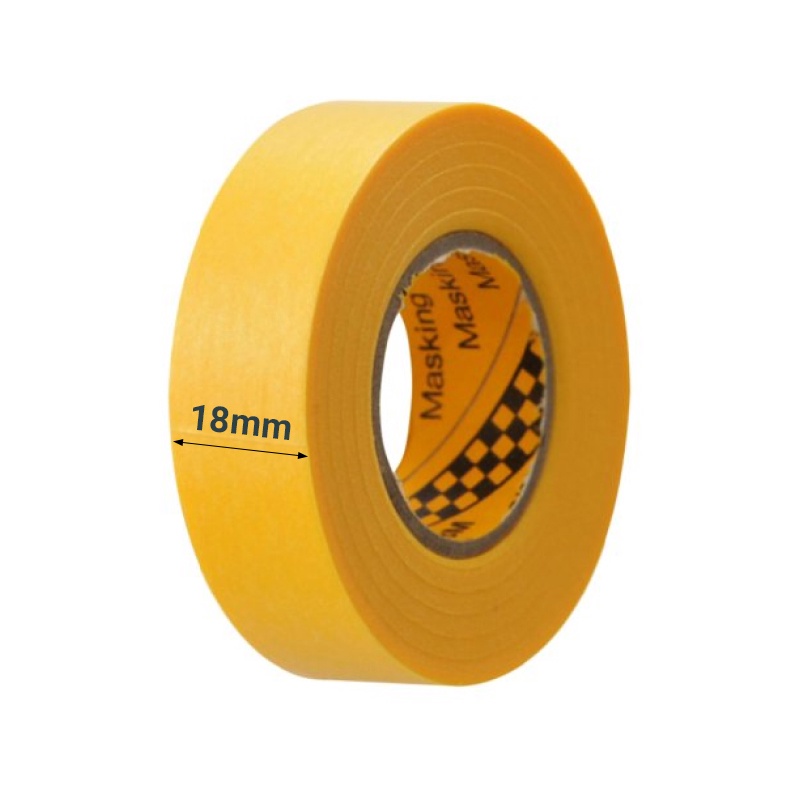 Băng keo giấy 1 mặt 3M 243J Plus, masking tape dùng để mod bàn phím cơ | Tape mod | 18mm x 18m