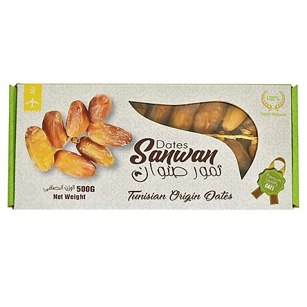 Chà Là Nguyên Cành Sấy Dẻo Dates Sanwan Tunisia 500gr