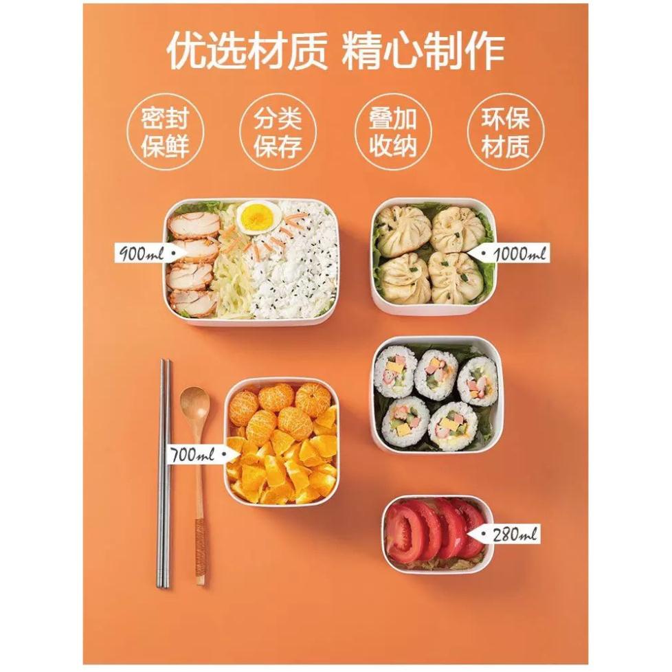Hộp đựng thức ăn có thể dùng trong lò vi sóng 1000ml