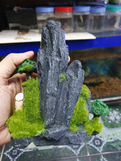 CẢNH NÚI CÓ RÊU TRANG TRÍ HỒ CÁ NON BỘ 13x7x15