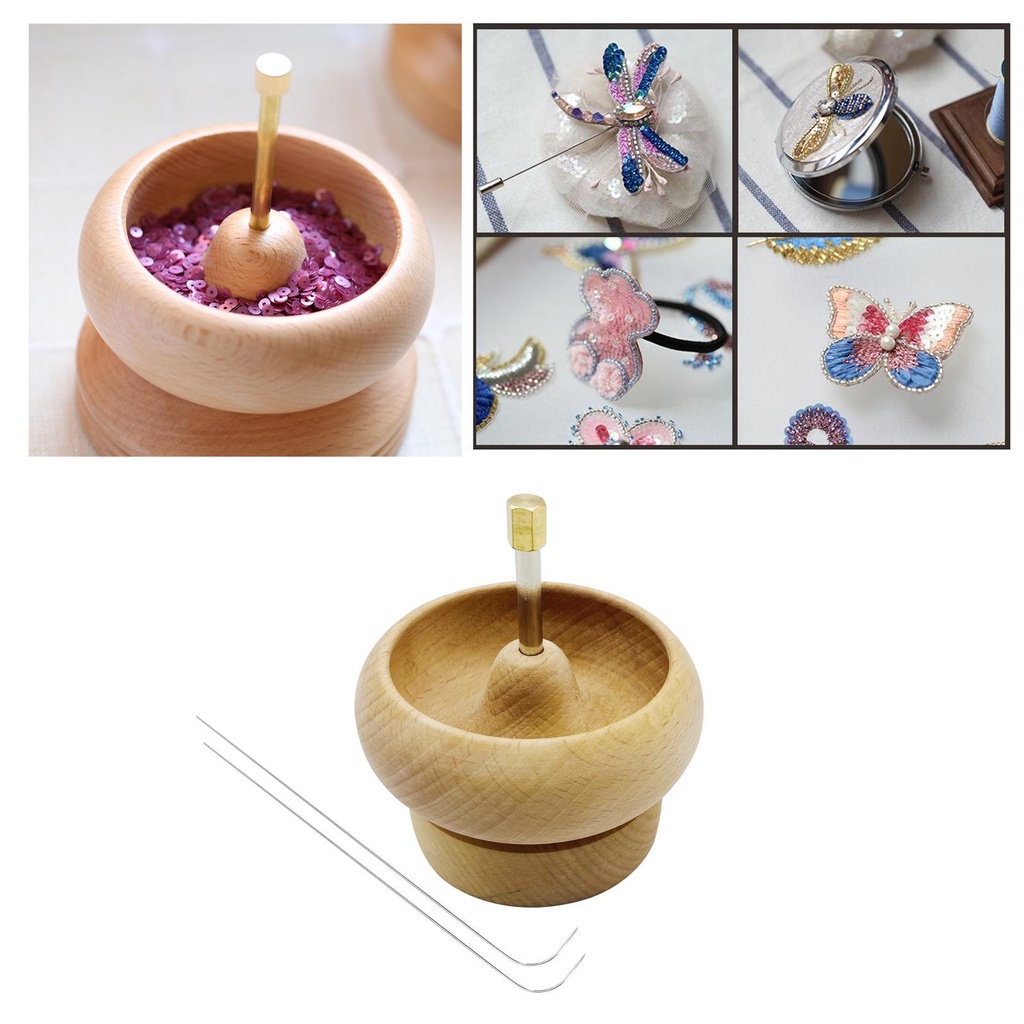 Con Quay Hạt Gỗ Làm Trang Sức Thủ Công Nhanh Chóng DIY