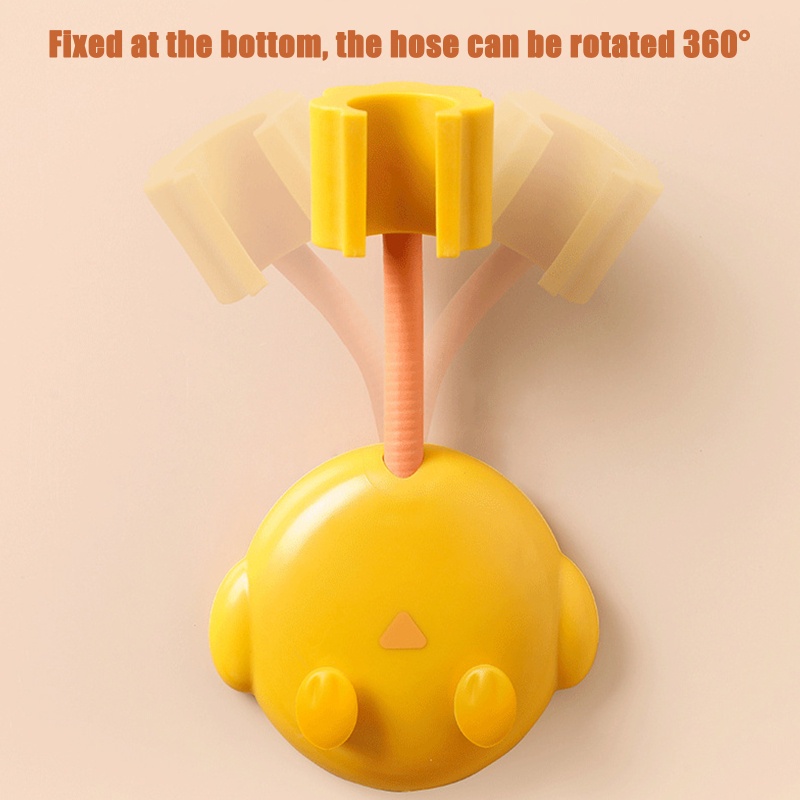 Qq * 360 Độ° Giá Đỡ Đầu Vòi Hoa Sen Gắn Tường Tự Dính Có 2 Móc Treo Tùy Chỉnh Tiện Dụng Cho Nhà Tắm