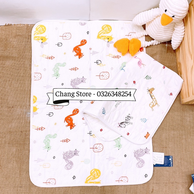 Lót Chống Thấm Sợi Tre Cho Bé Muslin Tree 50* 70cm