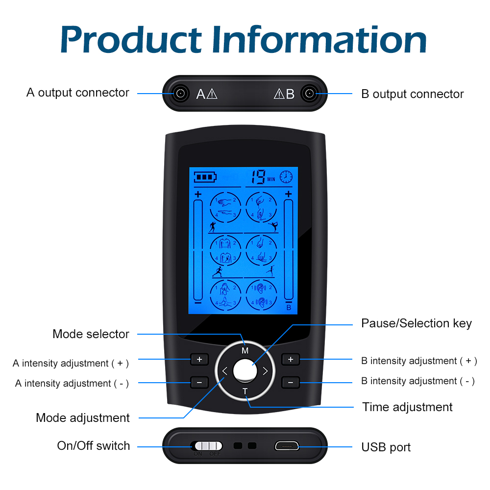 TENS Machine 28-Mode TENS Unit Digital Therapy Machine Body Massager Massage Device Physiotherapy Dropshipping