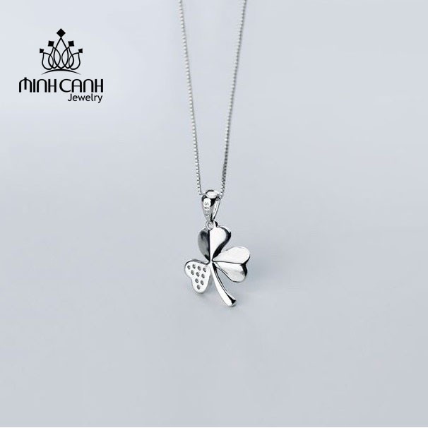 Vòng Cổ Bạc Ta Cỏ 3 Lá May Mắn - Minh Canh Jewelry