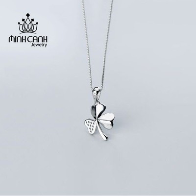 Vòng Cổ Bạc Ta Cỏ 3 Lá May Mắn - Minh Canh Jewelry