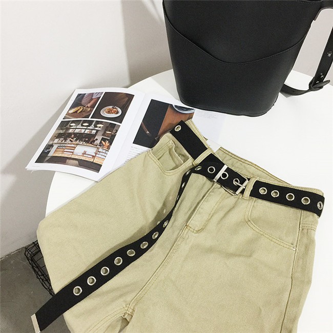 [Hàng Có Sẵn] Miễn Phí Vận Chuyển Giá Sỉ Thắt Lưng Vải Canvas Đơn Giản Thời Trang Xu Hướng Nhật Bản Dành Cho Nam Và Nữ