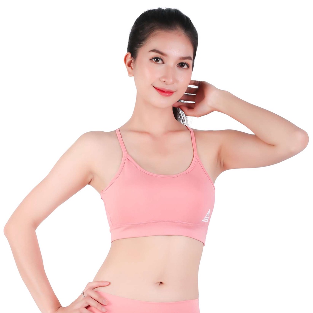 Áo bra tập gym yoga nữ Fitme Theta v1 logo to nâng ngực chất thun thể thao cao cấp co giãn thoải mái