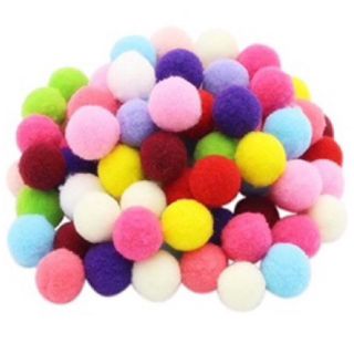 Pom pom trang trí 2cm