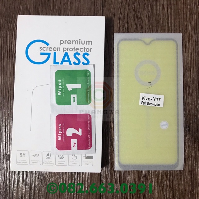 Kính cường lực full màn hình Vivo Y12 / Y15 / Y17