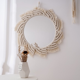 Gương treo tường trang trí macrame