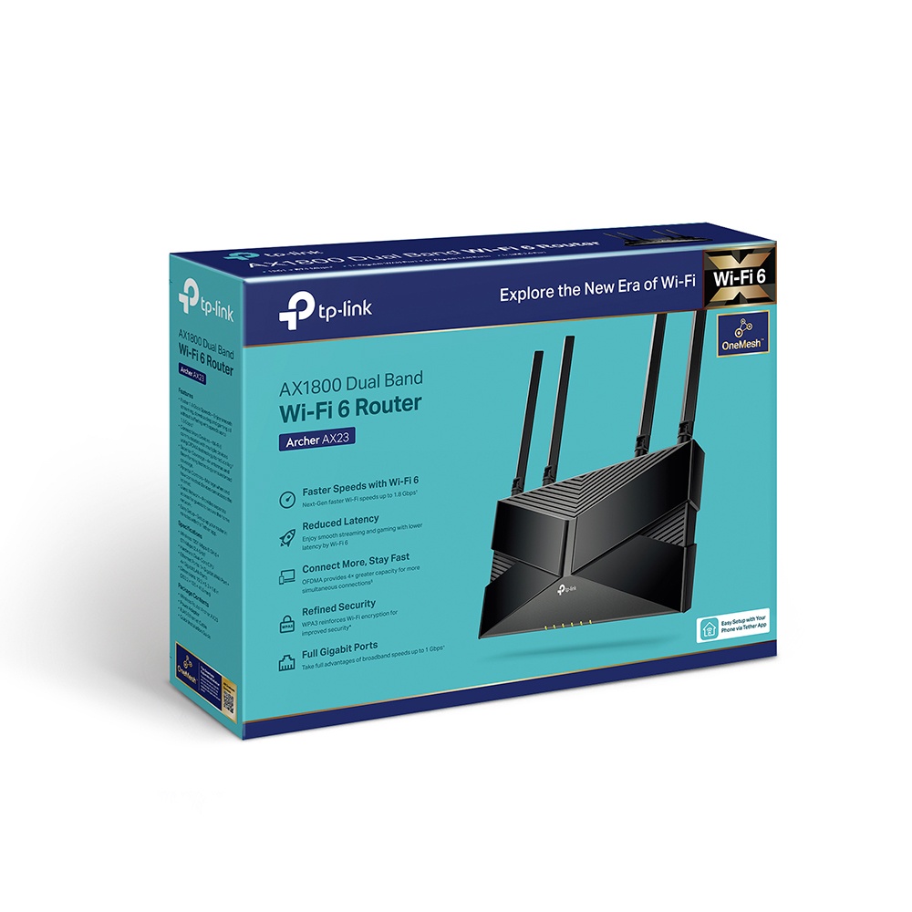 Bộ phát wifi TP-Link Archer AX23 Wi-Fi 6 băng tần kép AX1800