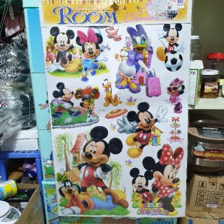 Decal dán tường cho bé 3D mickey