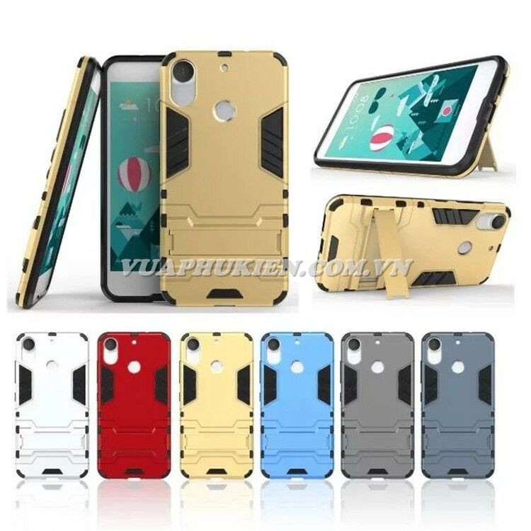 Ốp lưng Iron Man chống sốc cho HTC Desire 10 Pro, HTC 10, HTC One M10, HTC One A9 - Có chân dựng máy