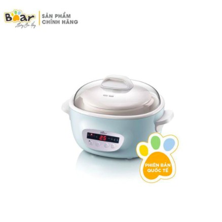 Nồi nấu chậm Bear 2,5L SUBE003 (có lồng hấp)(Quốc Tế)