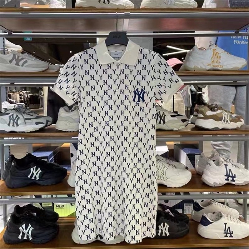 Váy polo MLB hoạ tiết chữ NY