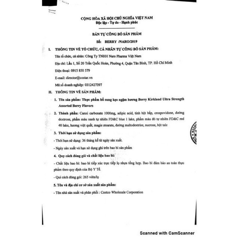 Kẹo nhai giúp hỗ trợ tiêu hóa 265 viên Kirkland