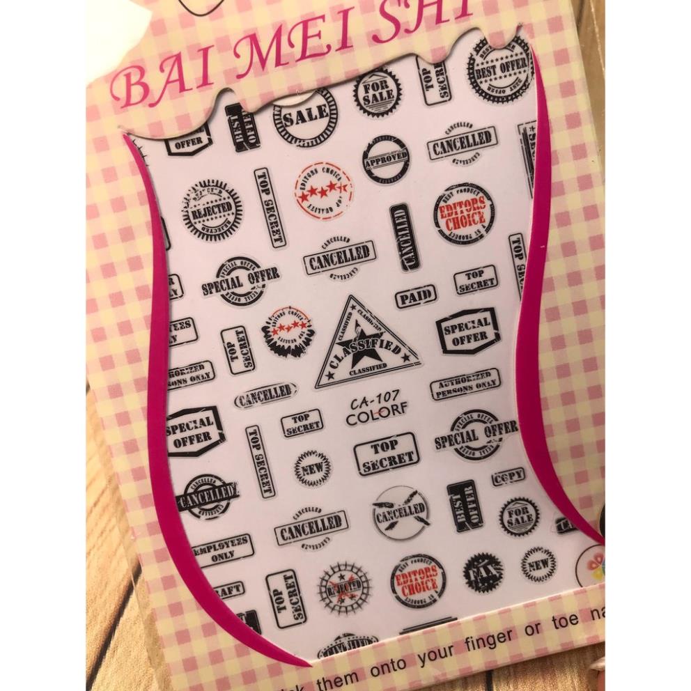 Hình dán móng tay mã số 69