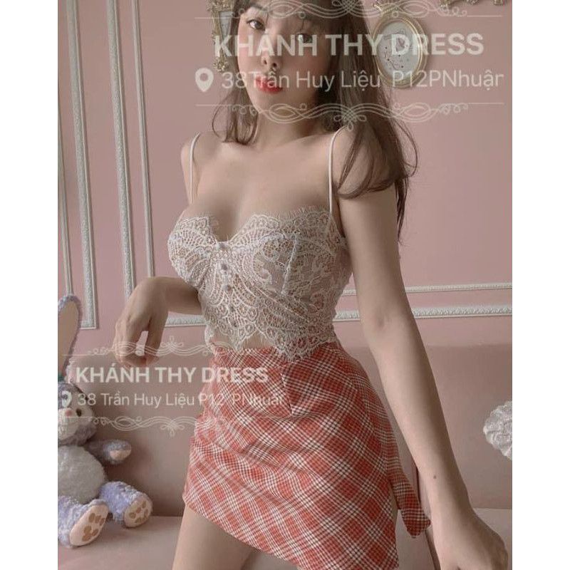 ÁO BRA DÂY REN PHỐI NÚT CỰC XINH R11