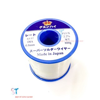 Thiếc hàn nhật 0.8mm 800g độ tinh khiết cao 63/37