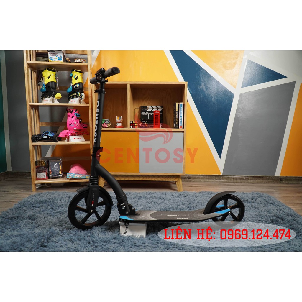 [ SALE SỐC] Xe Trượt Scooter Người Lớn Centosy A7 - Đen