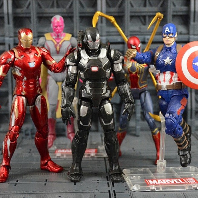 Mô Hình Người Sắt Ironman Marvel Avengers Cao 18cm Bản Civir War