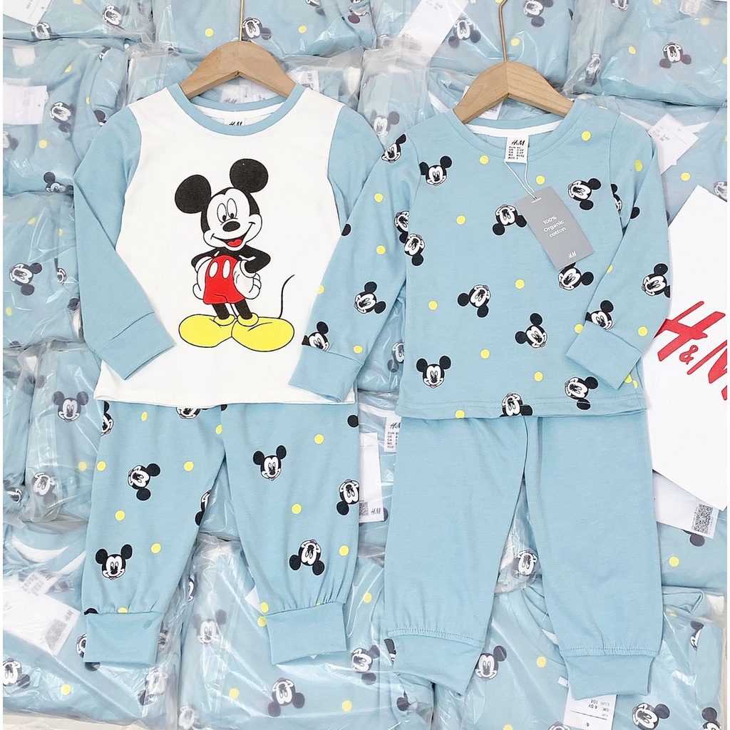 BỘ QUẦN ÁO TRẺ EM MICKEY XANH MINT