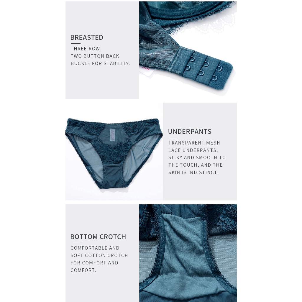 UN trasparente sexy del merletto del reggiseno set. UN sottile reggiseno con grandi seni lo fa apparire più piccolo V81 | BigBuy360 - bigbuy360.vn