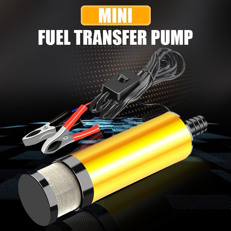 Bơm Nhiên Liệu Bằng Hợp Kim Nhôm 38mm 51mm 12V 24V 12L/Phút