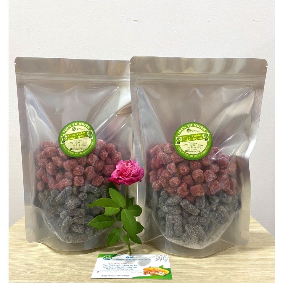 Kẹo Dâu Tây Mix Kẹo Dâu Tằm Siêu Ngon Đặc Sản Đà Lạt - 500g