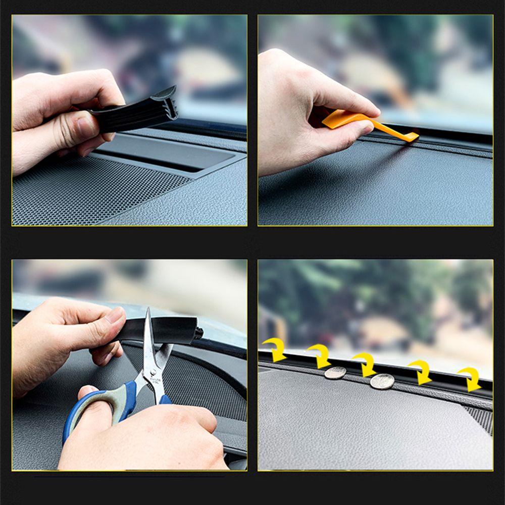 WTTLE Cuộn Dây Cao Su Dán Mép Bảng Điều Khiển Xe Hơi Cách Âm Dài 1.6M