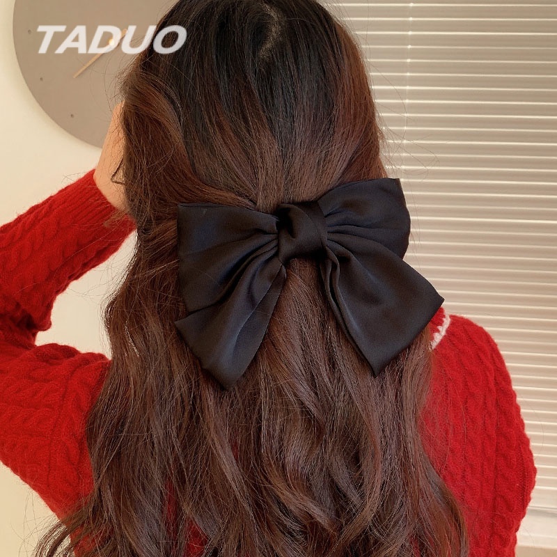 Kẹp tóc hình nơ phong cách thời trang retro