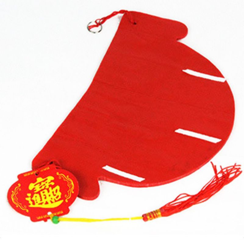 Đèn lồng đỏ Nilon chữ Phúc 25cm/20cm treo trang trí Tết - đèn lồng chống nước