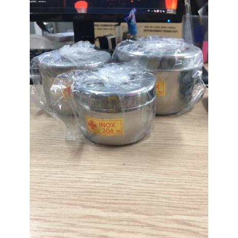 Hộp inox đựng bông cồn
