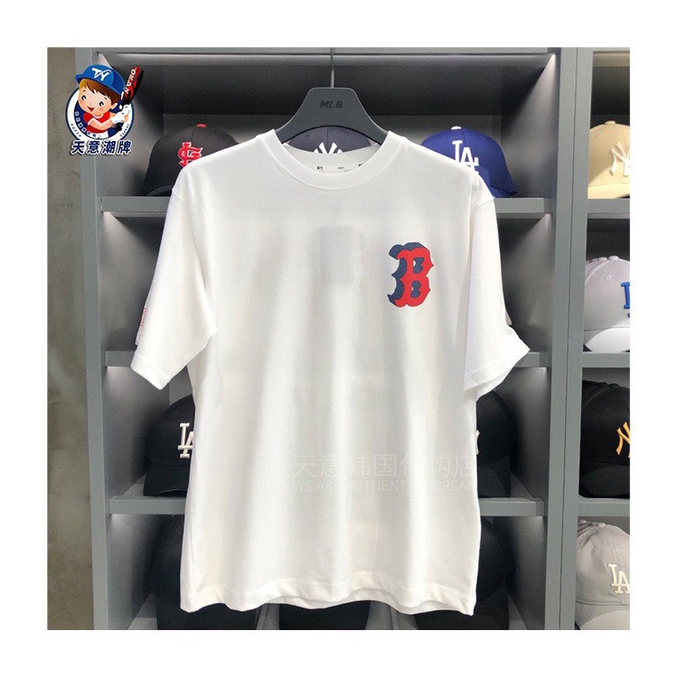 Áo thun tay lỡ MLB Boston like , áo phông cotton nam nữ unisex , hàng việt nam xuất khẩu,Cocmer_vn