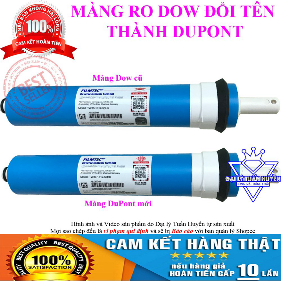 Lõi lọc nước số 4 - Màng RO DOW FILMTEC - DuPont FilmTec USA Nhập Khẩu Từ Mỹ Chính Hãng