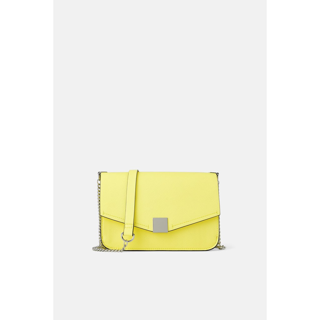 (Zara đủ bill) Túi Zara MESSENGER BAG WITH METALLIC DETAILS