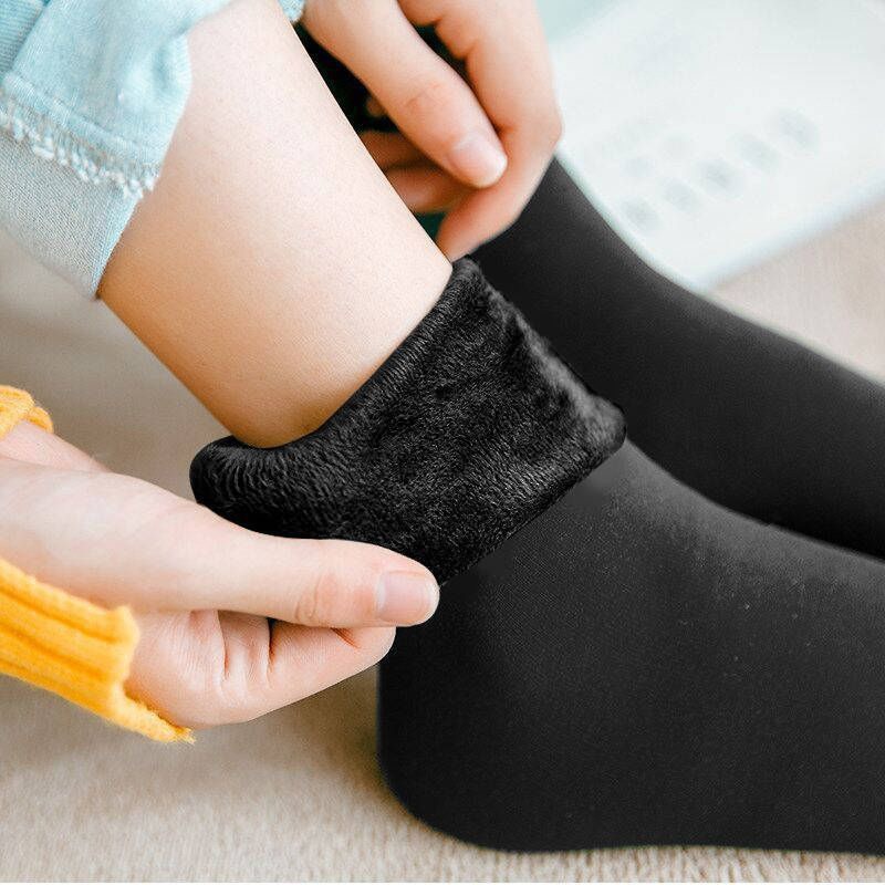 Tất Lót Lông Siêu Ấm Cổ Cao Siêu Ấm Giữ Nhiệt