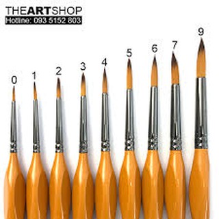 Cọ hand ZBS2 thân cam đầu nhọn