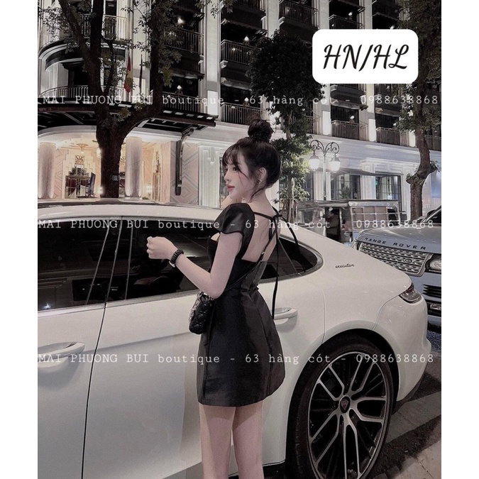 Váy Tafta Cúp Ngực Hở Lưng MPB • Melanie Boutique