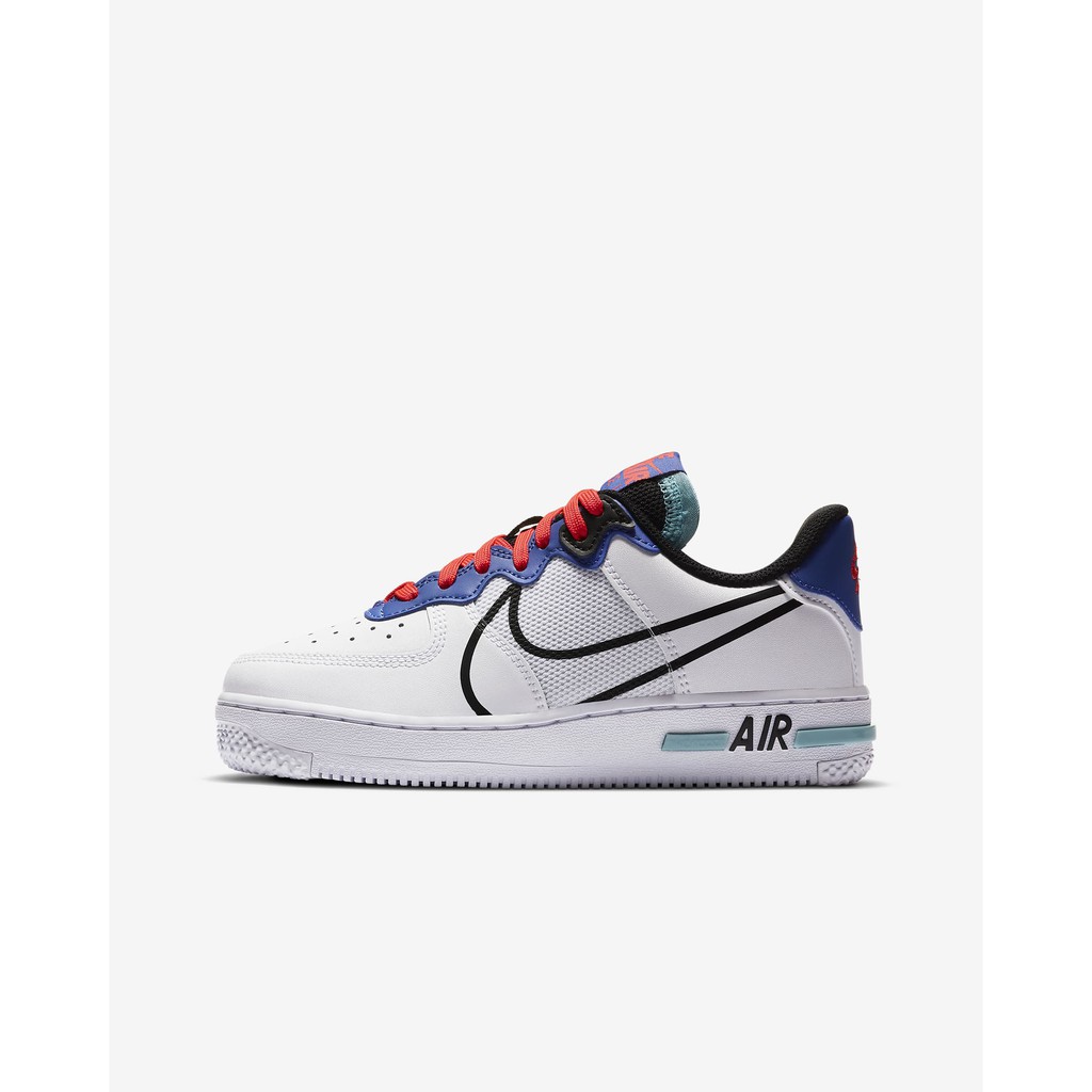 (NEW) Giày Sneaker Thể Thao NIKE AIR FORCE 1 REACT GS CD6960-101 Chính Hãng 100%